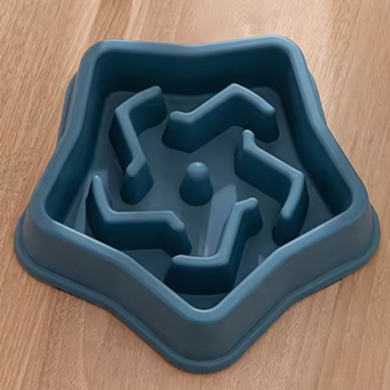 Gamelle anti glouton bleu