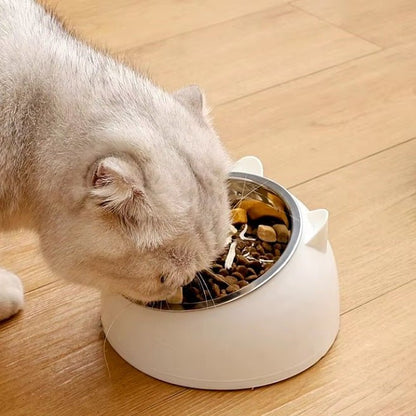 Gamelle chat blanc