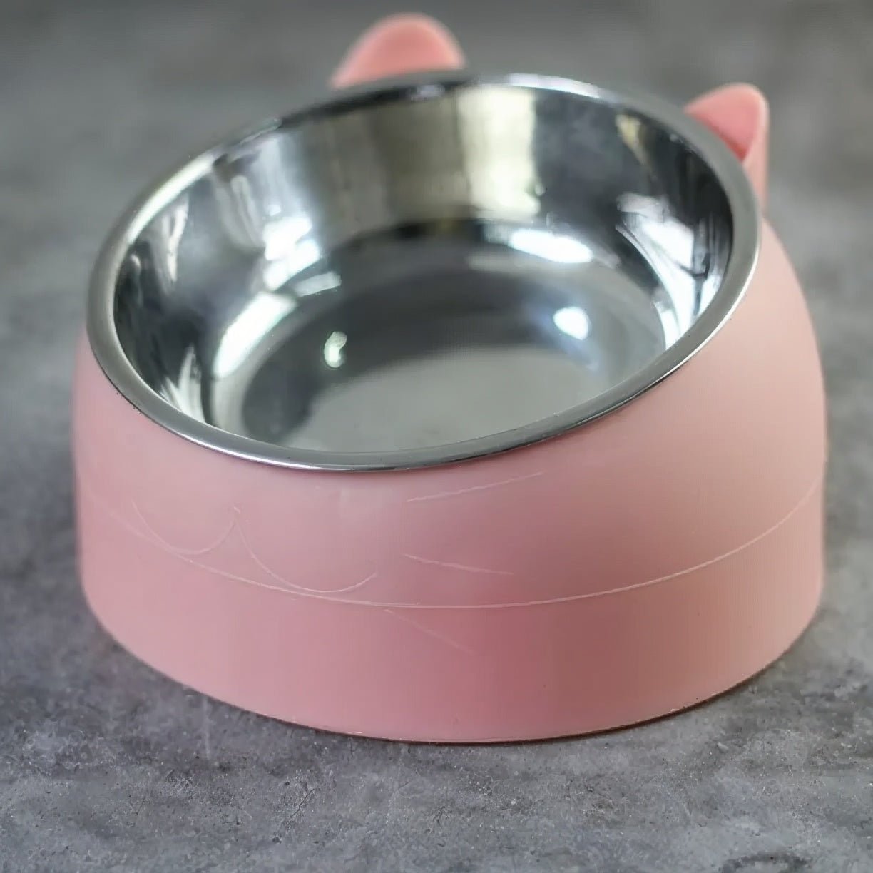 Gamelle chat rose
