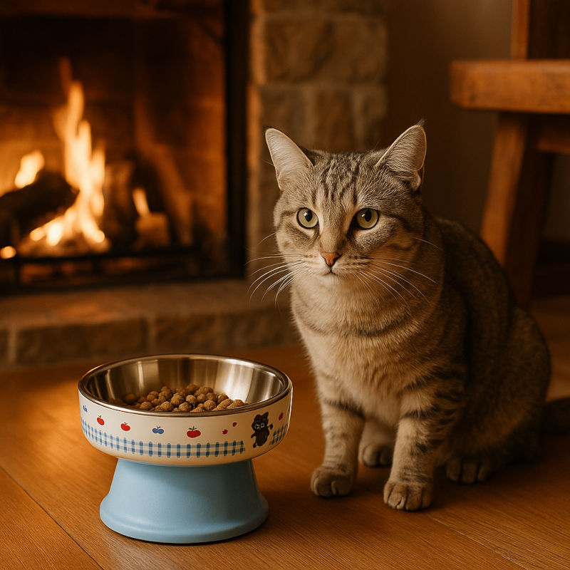 Gamelle chat surélevée élégance foyer