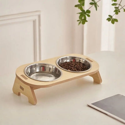 Gamelle chat surélevée double