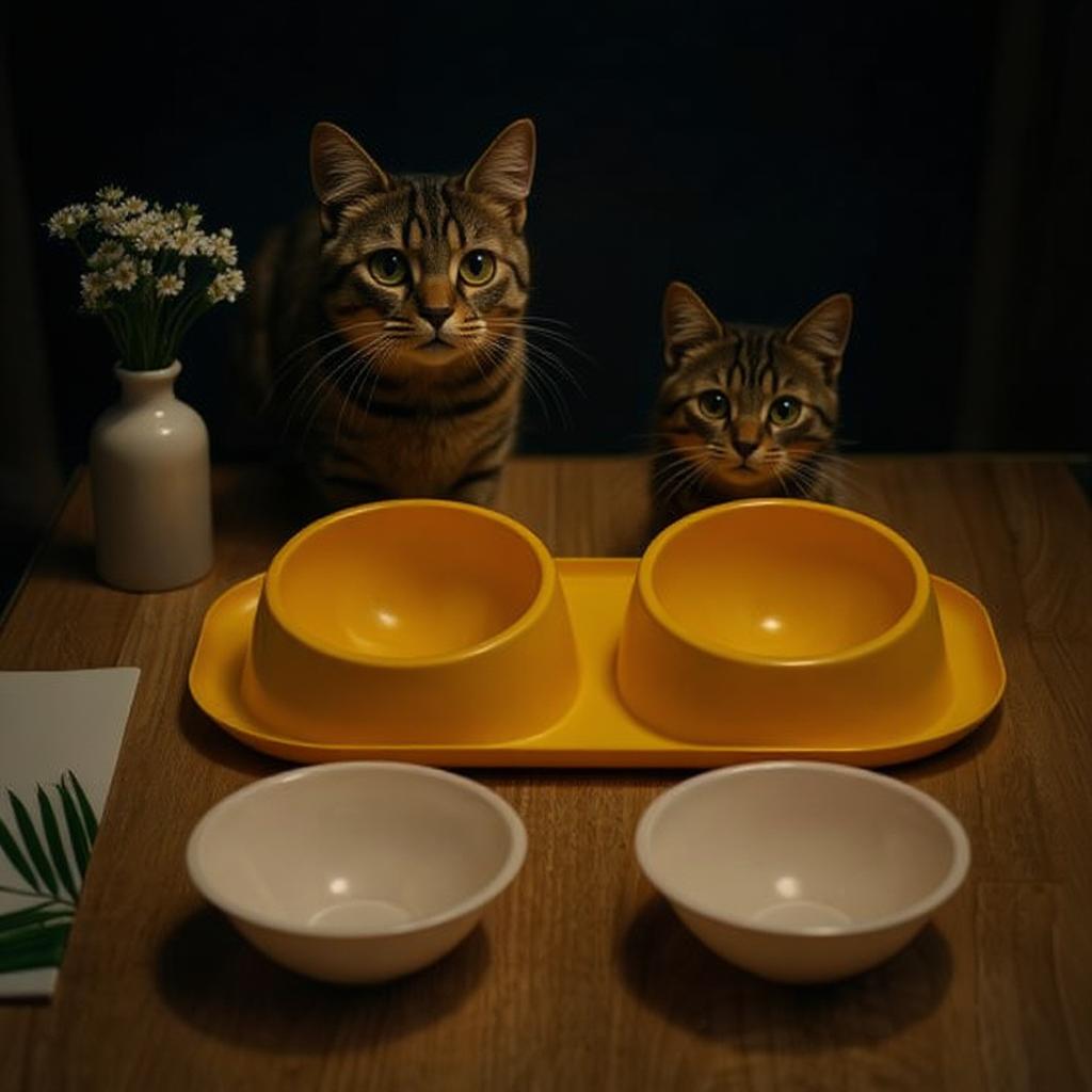 gamelle pour chat 2 chats