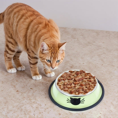 gamelle pour chat vert