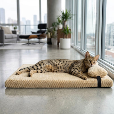 lit chat MonChatDortmieux-support du cou beige M