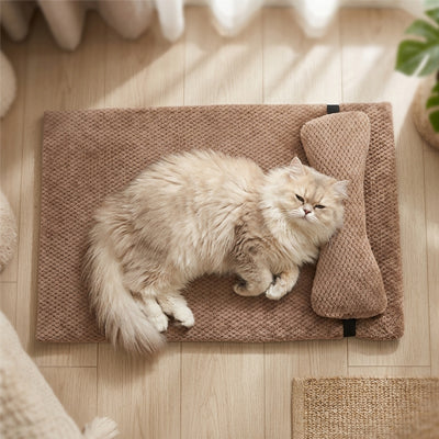 lit chat MonChatDortmieux-support du cou beige S