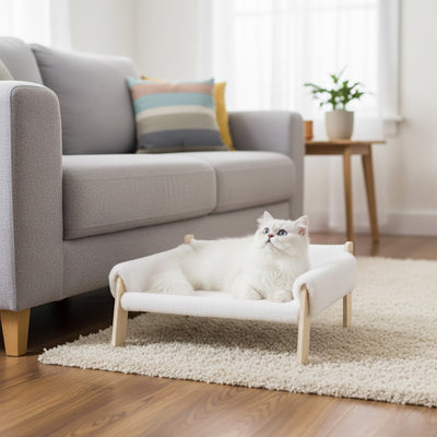 lit chat MonLitSurélevé blanc