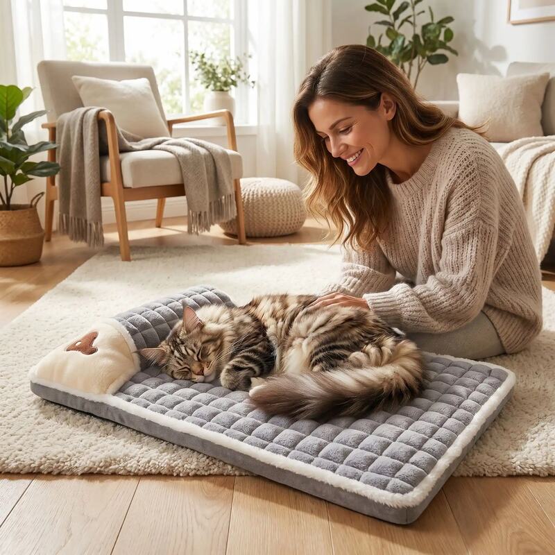 lit douillet pour chat-pour très grand chat maine coon