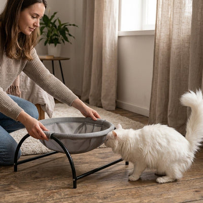 lit en hauteur pour chat​ MonChatBercé structure élevée