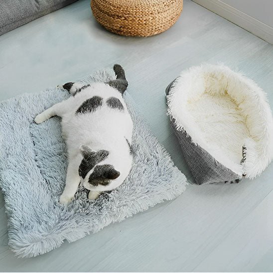 lit pour chat avec conversion panier