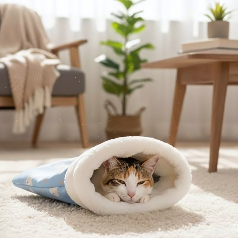 Lit pour chat MonChatCutyCouche-sac de couchage lapin L