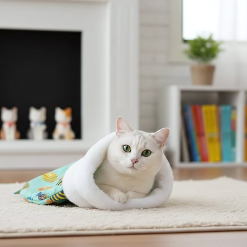 Lit pour chat MonChatCutyCouche-sac de couchage poisson L