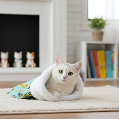 Lit pour chat MonChatCutyCouche-sac de couchage poisson L