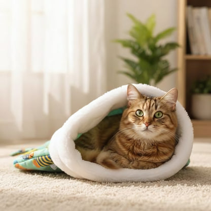 Lit pour chat MonChatCutyCouche-sac de couchage poisson S
