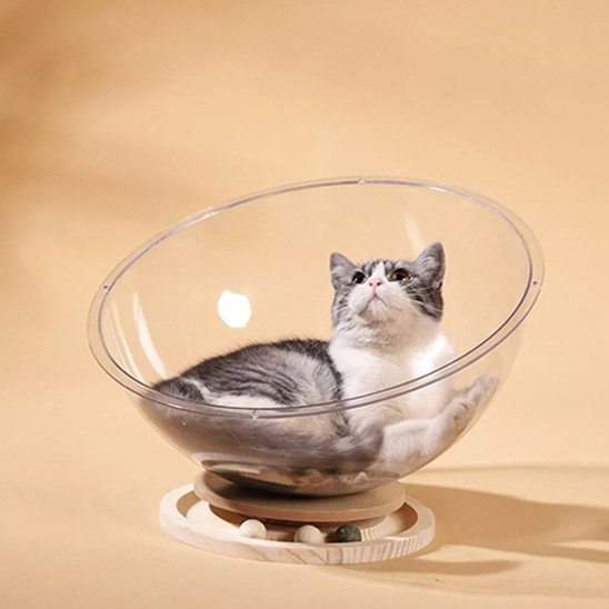 Lit pour chat MonChatSpatial avec balles design