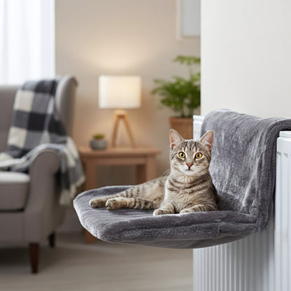 lit radiateur pour chat MonLitSuspendu en polaire grand espace
