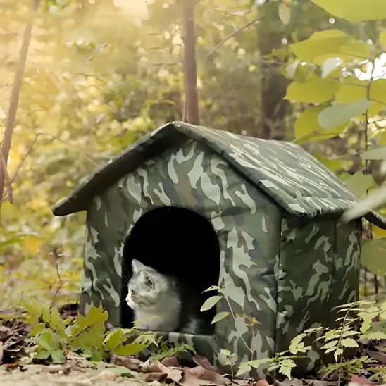 maison exterieur pour chat monchatimpercosy camouflage dehors