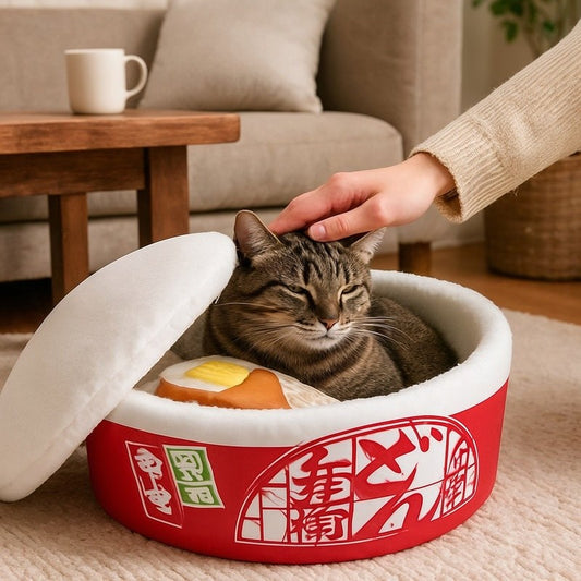 maison pour chat monchatjapanoo rouge L