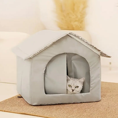 maison pour chat monchatlogis gris chat