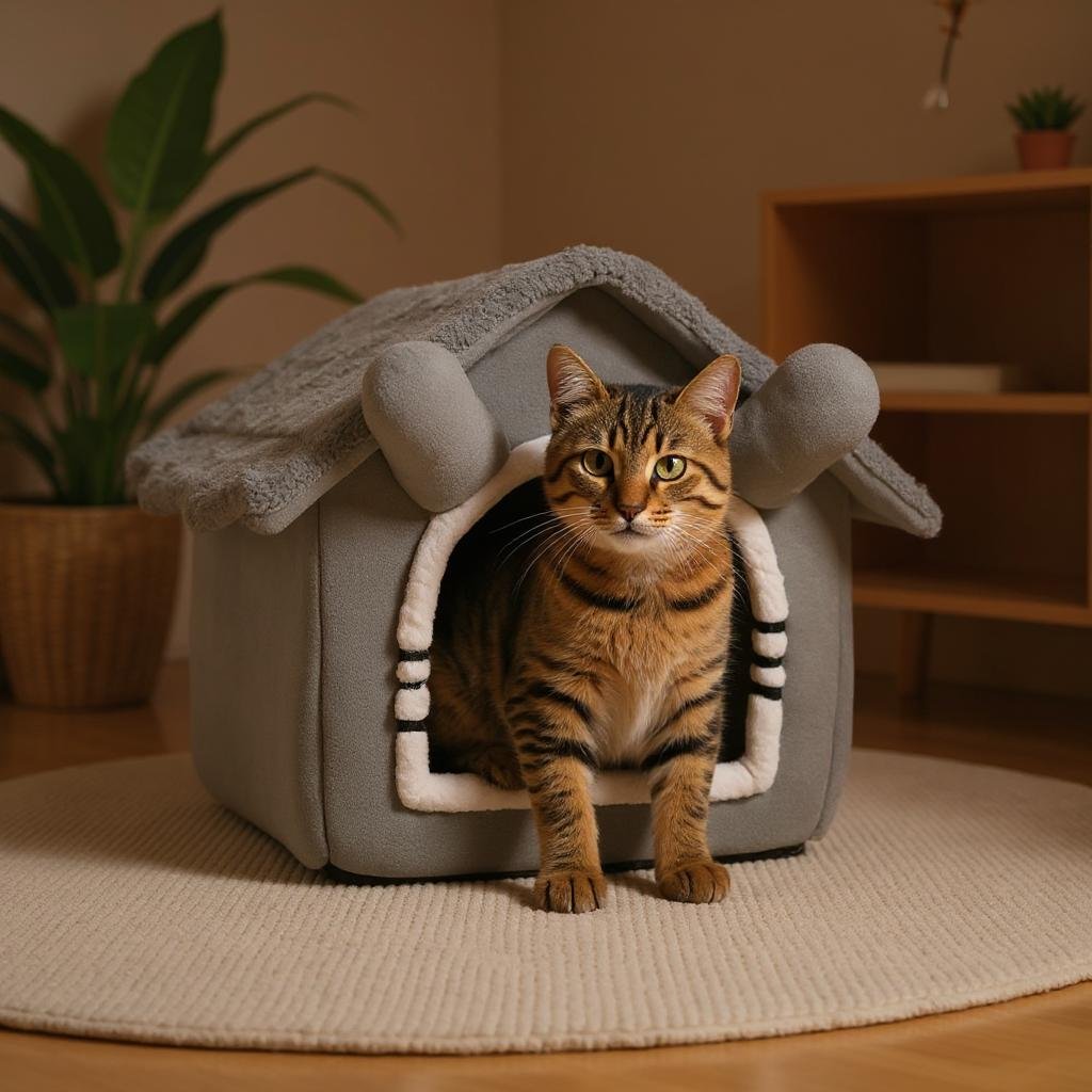 maison pour chat chat bengal