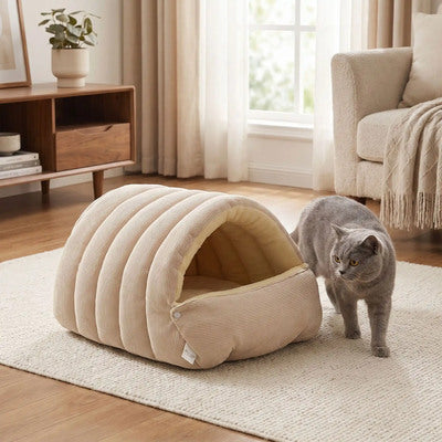 Niche a chat monantredouillet beige L