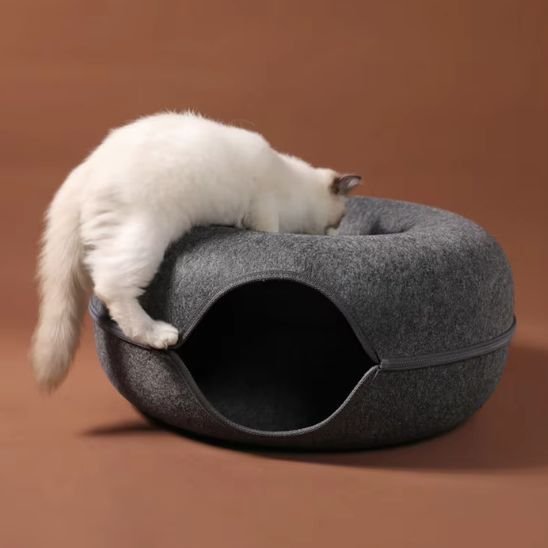 Niche à chat MonChatDoDonut gris foncé M