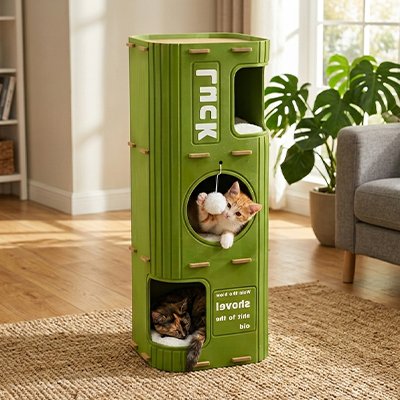 Niche a chat monchatpeinard 3 couchages