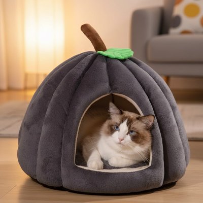 Niche a chat MonCoconPotiron gris