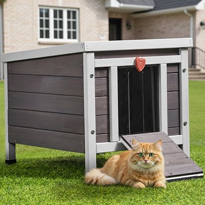 Niche exterieur pour chat grand espace