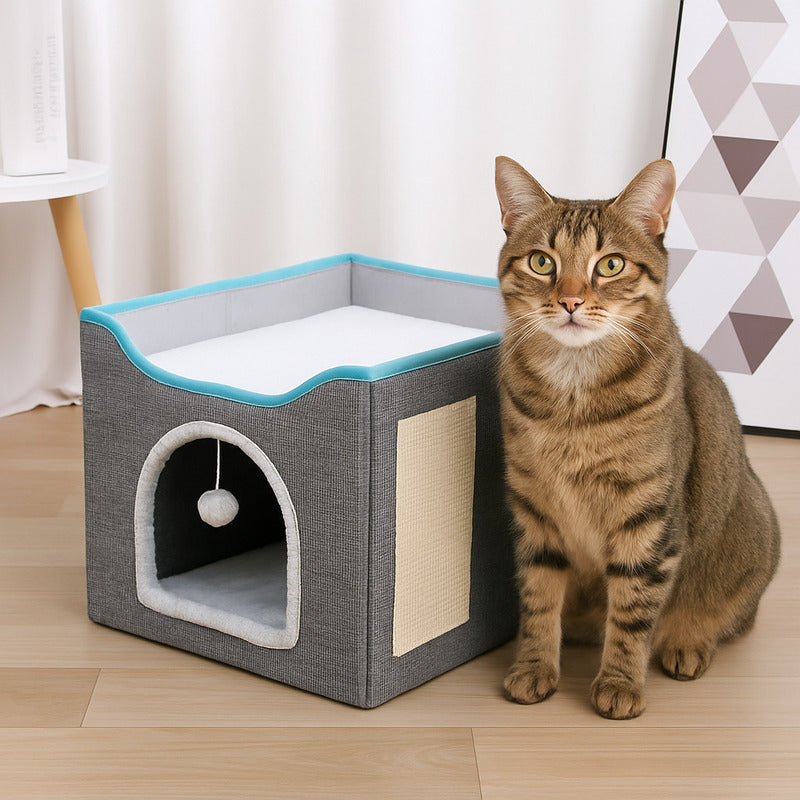 niche pour chat chapanzy étage gris chat