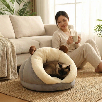 Panier chat monchatbulleconfort gris L