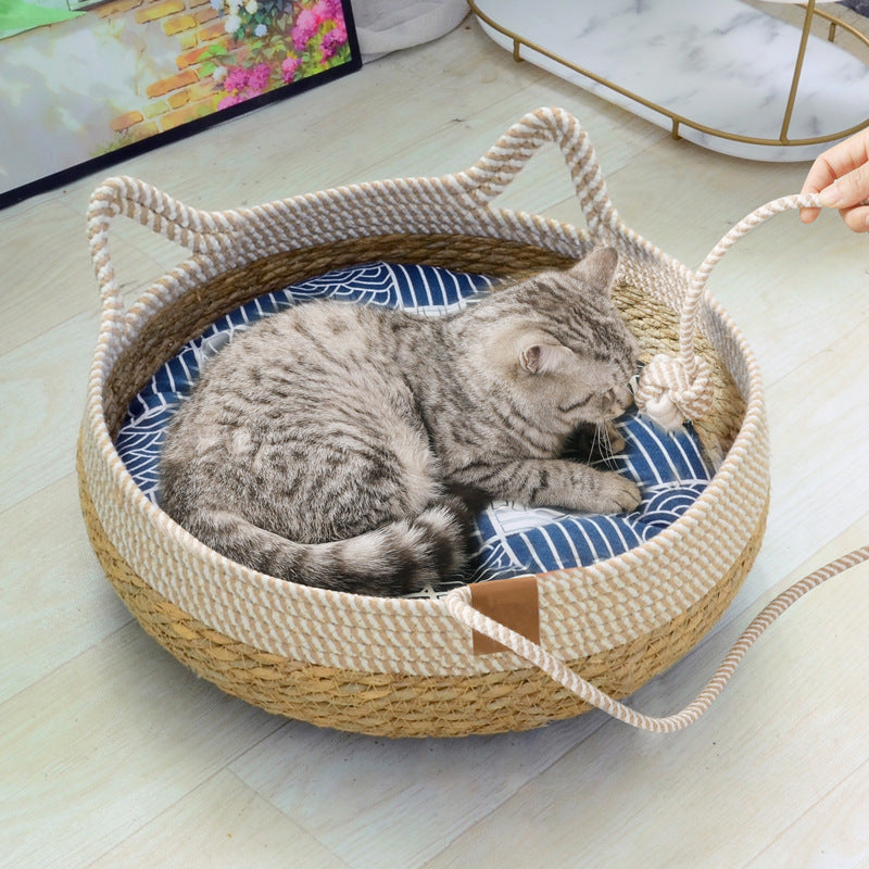 Panier chat osier | MonChatDoosier™