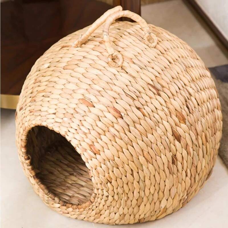 Panier chat osier MonChatDouceRetraite esthétique