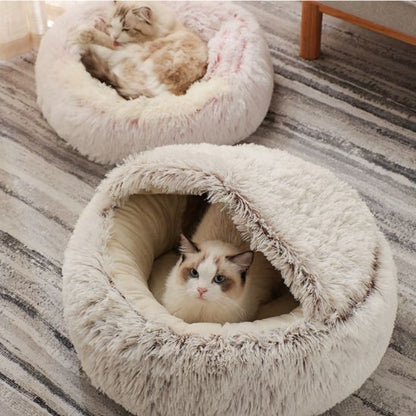 panier chat peluchat 2 couleurs
