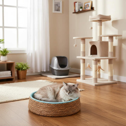 panier en osier pour chat MonOsierConfo charme