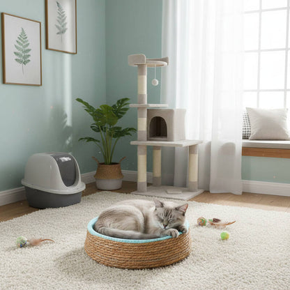 panier en osier pour chat MonOsierConfo havre de paix