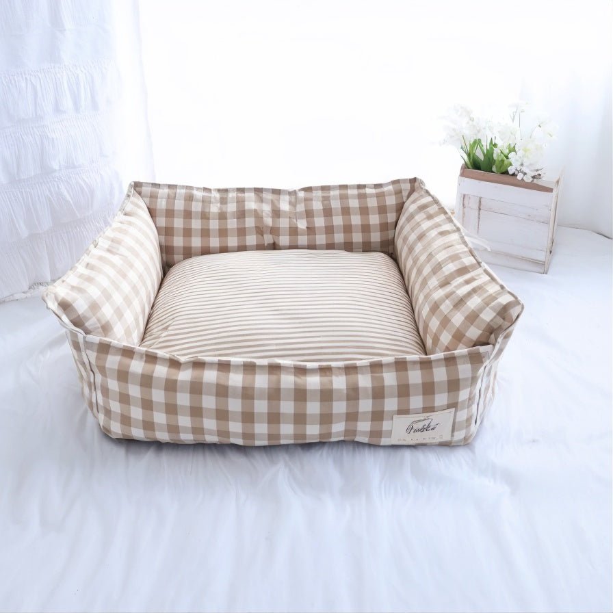 panier pour chat kaki