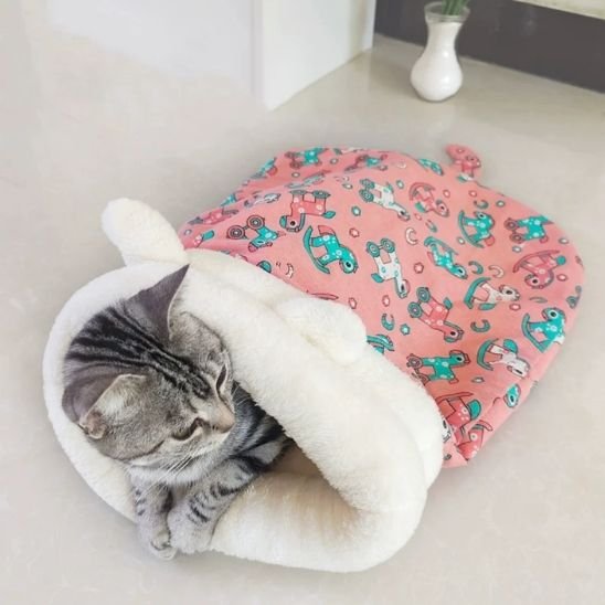 Panier pour chat MonChatCoconDouillet rose