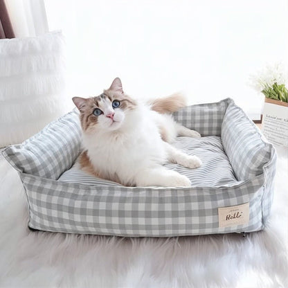 panier pour chat vert chat joueur