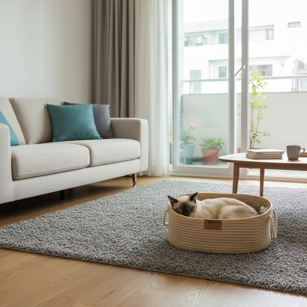 repos chat Panier chat osier MonChatrefuge