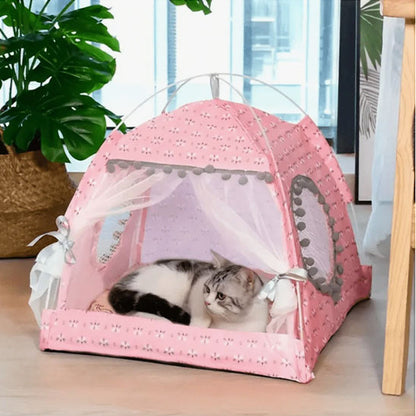 tente pour chat rose chat salon
